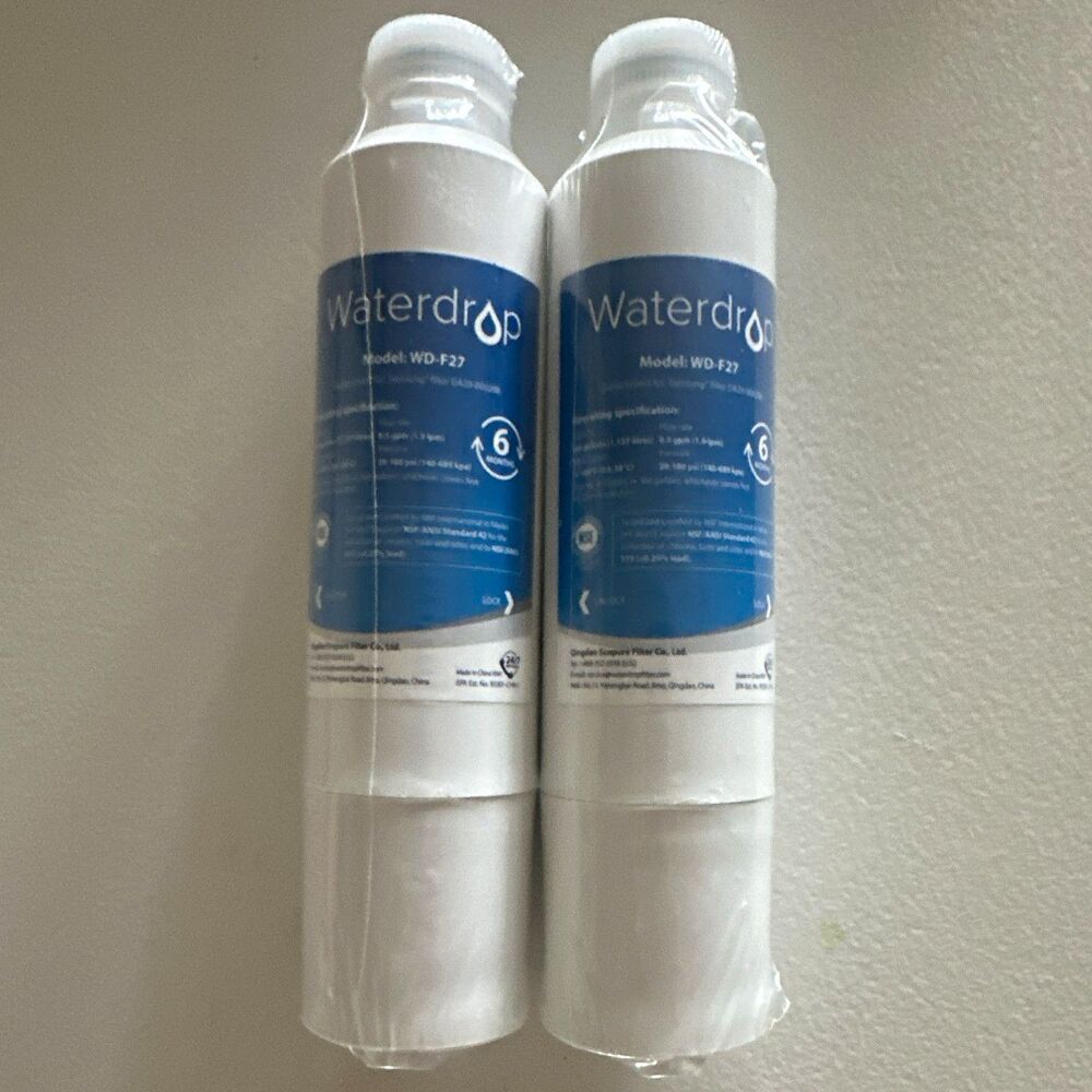 Waterdrop WD-F27 Water Filter for Samsung DA29-00020B NSF Rated 2-Pack